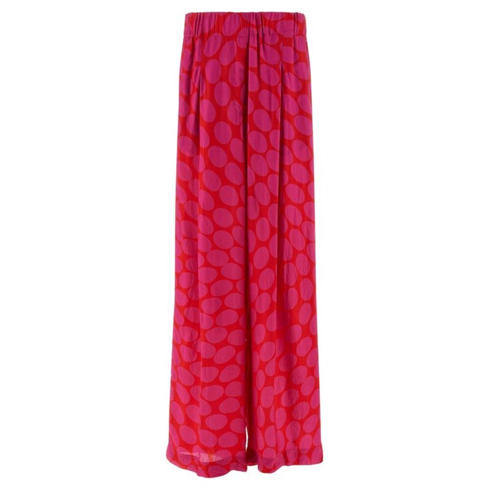 Dries Van Noten Fuchsia Viscose Casual Women's Pants